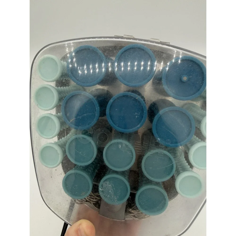 Conair‎ 20 Piece Cordless Heated Hair Rollers Set Blue Teal